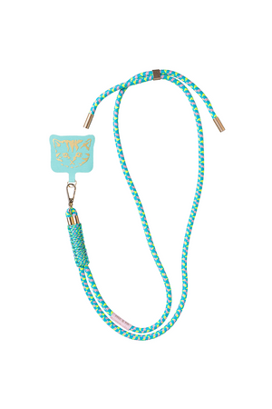 Turquoise blue phone cord 