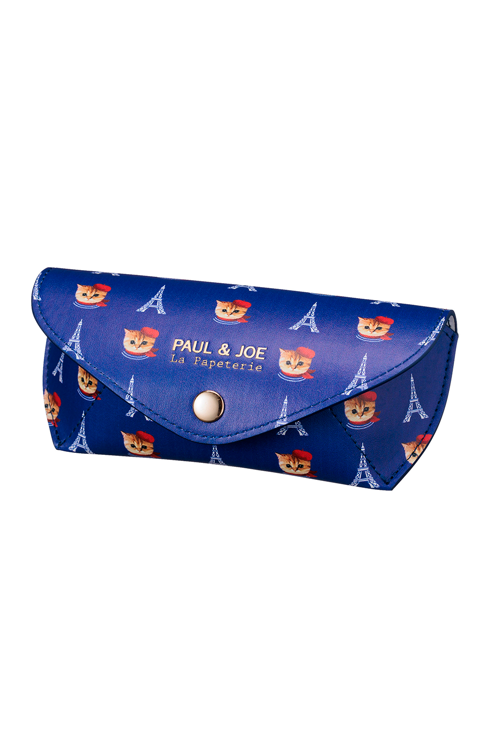 Blue glasses case with Nounette in Paris pattern