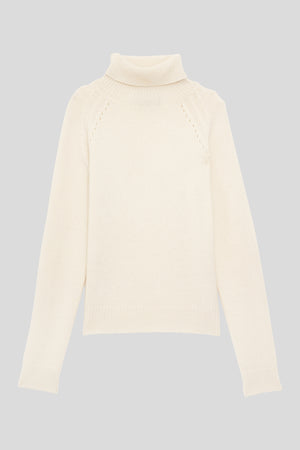 Cashmere and wool turtleneck sweater