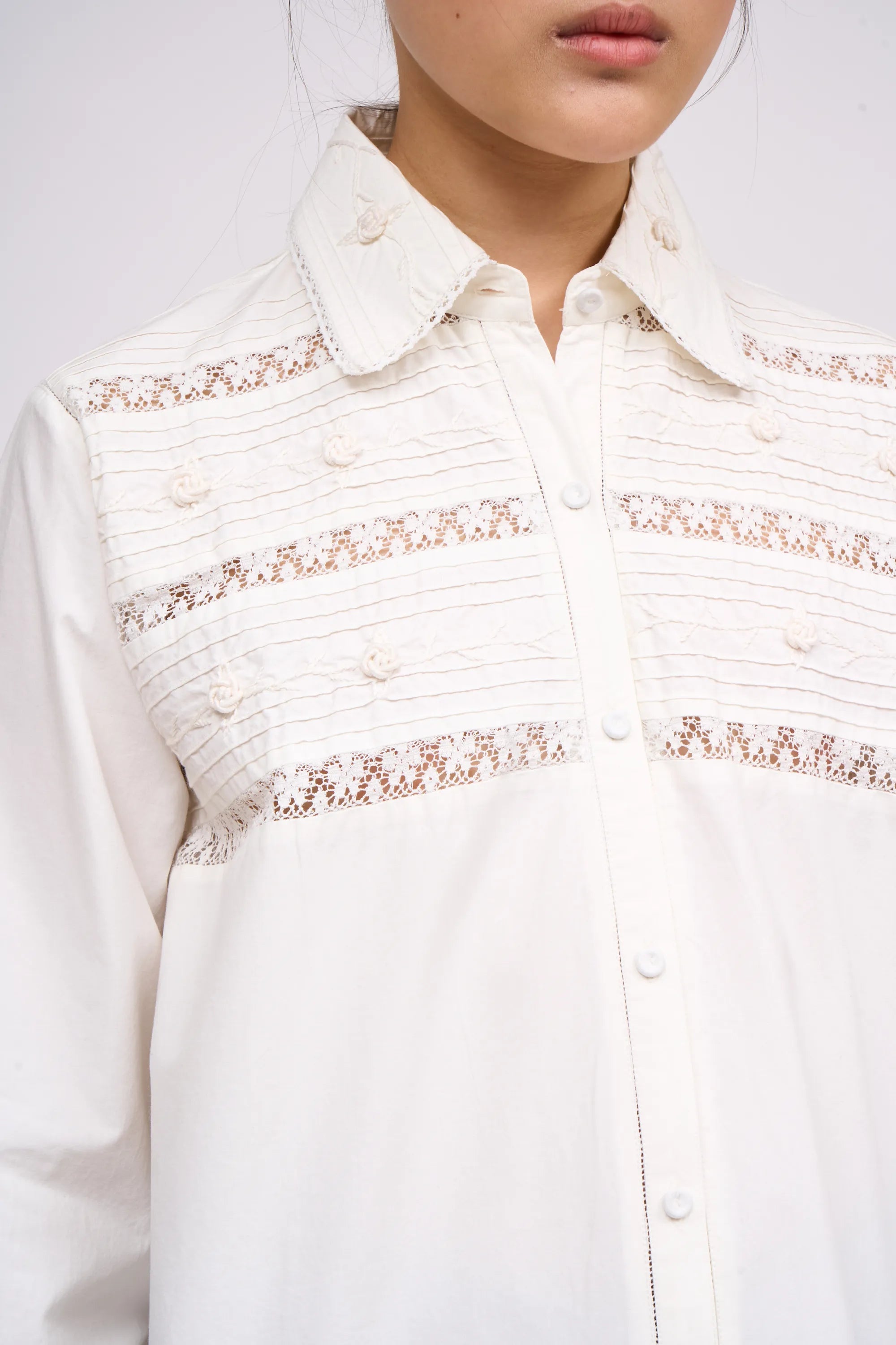 Veins Bold Shirt in Cotton