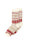 Chaussettes en jacquard chat marron beige