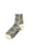 Chaussettes femme à fleurs jaune et gris