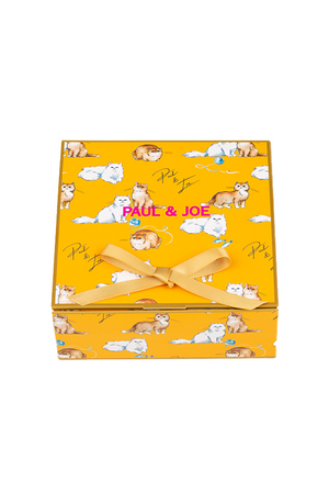 Yellow gift wrapping box Gispy and Nounette