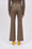 Pantalon fuselé en twill de laine rayé