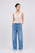 Jean en denim délavé