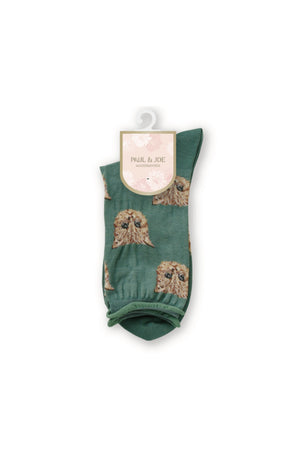 Chaussettes à tête de chat packshot - Vert