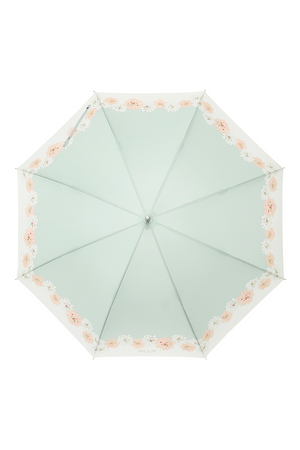 Blue gray umbrella with Chrysanthemum print