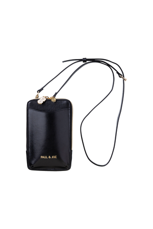 Black shoulder bag for phone