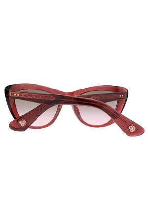 Cherry crystal butterfly frame glasses