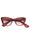 Lunettes monture papillon cristal cerise