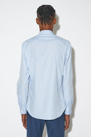 Straight cut cotton poplin shirt