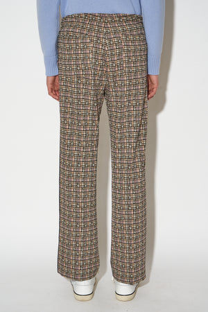 Jacquard pattern jersey pants