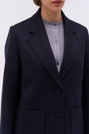 Veste en twill de flanelle de laine vierge