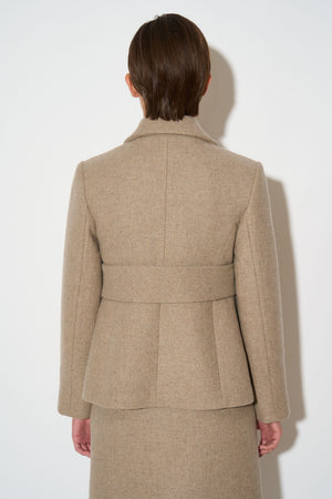 Double-sided virgin wool jacket