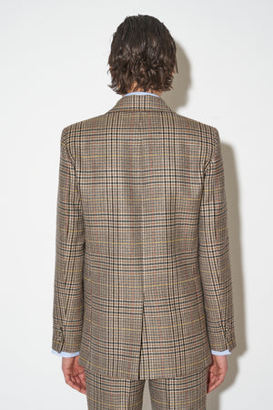 Houndstooth wool jacket