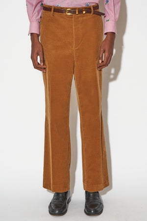 Corduroy straight pants