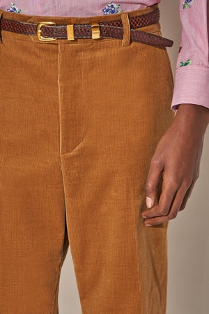 Corduroy straight pants