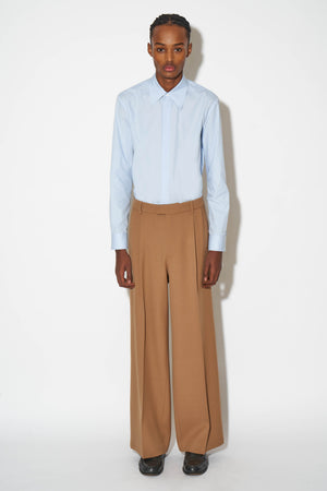 Virgin wool gabardine trousers