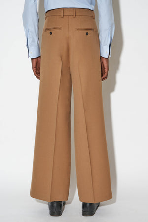 Pantalon en gabardine de laine vierge