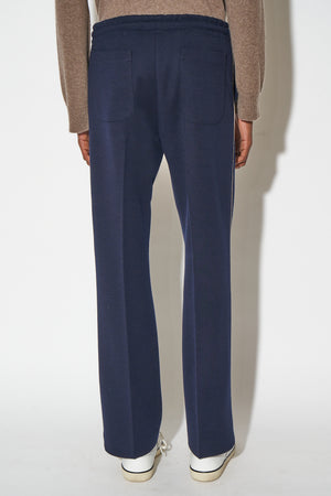 Straight cut smooth velvet pants