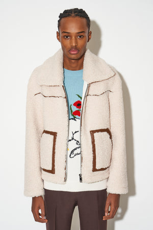 Veste en shearling fausse fourrure