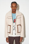 Faux fur shearling jacket