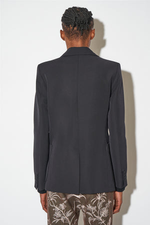 Veste en gabardine de laine vierge