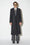 Long, slightly oversized wool and cashmere coat