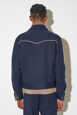 Short jacket in wool Milano