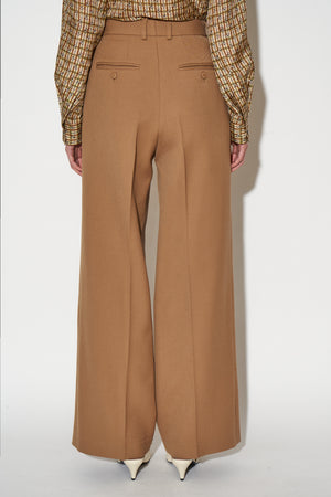 Pantalon en gabardine de laine vierge