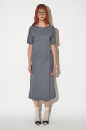 Robe longueur midi en laine milano