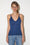 V-neck cashmere tank top