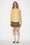 Short skirt in hand-woven wool tweed