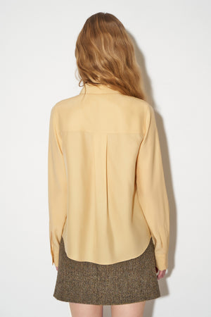 Silk satin reverse shirt