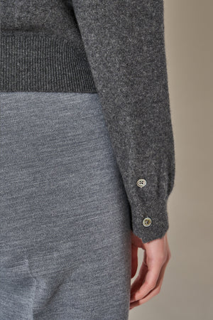 Button Front Cashmere Sweater