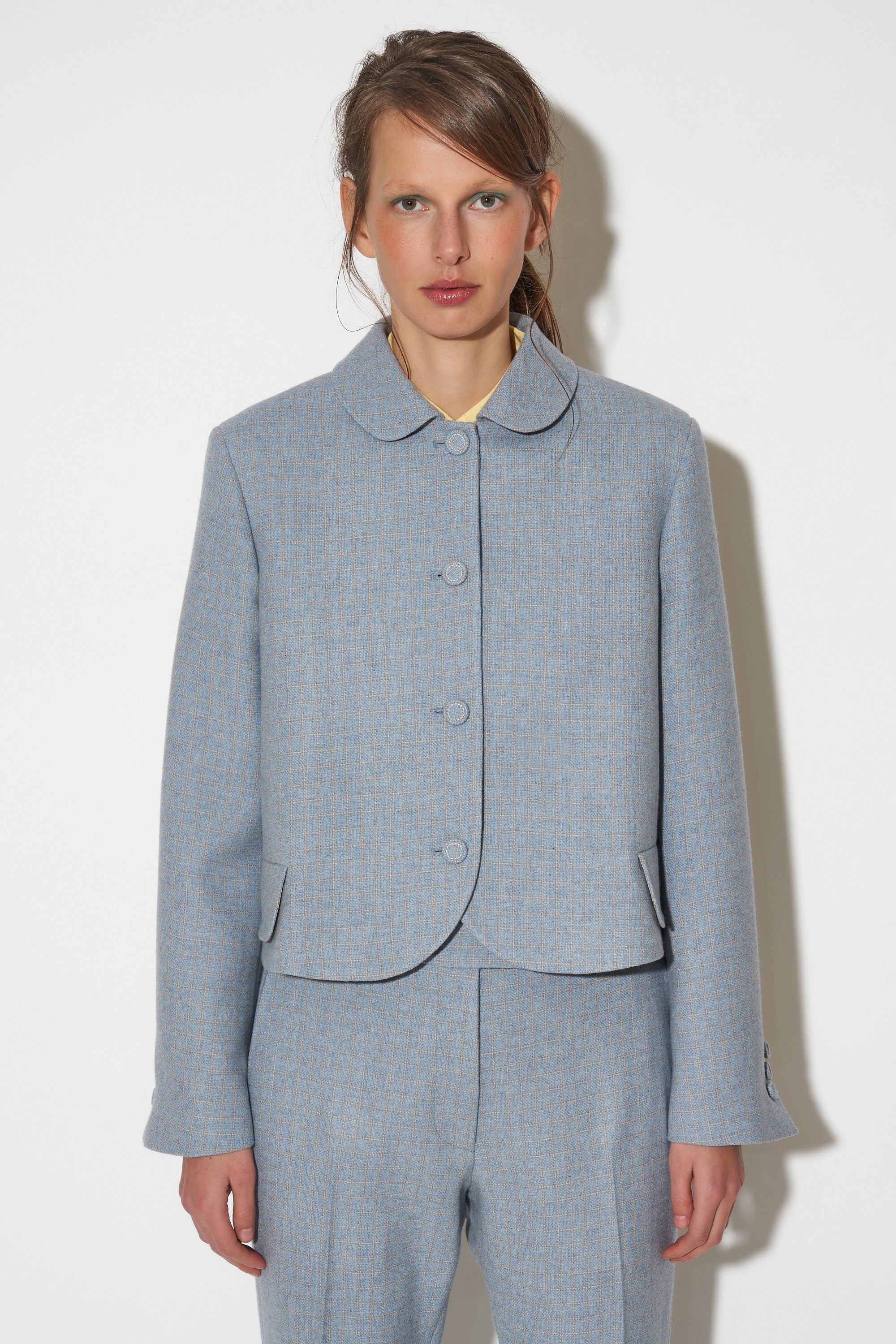 paul & joe Veste en laine à carreaux à la coupe courte Meilleures