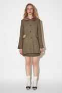 Shetland Harris Tweed handwoven wool tweed coat