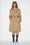 Long unisex cotton gabardine trench coat