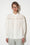 Straight-cut shirt with yokes and lace in cotton and silk poplin