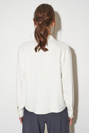 V-neck flared blouse