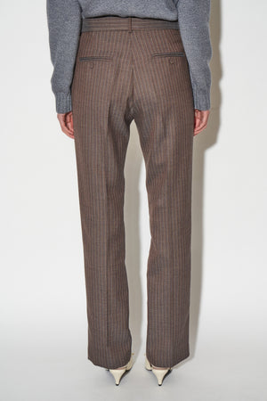 Striped wool pants