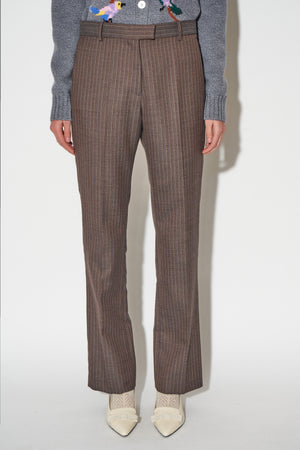 Striped wool pants