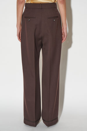 Virgin wool gabardine trousers