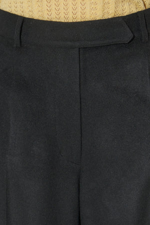 Straight cut cashmere pants