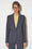 Timeless tailored wool cloth fitted blazer