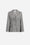 Veste tailleur en twill de laine rayée et soie