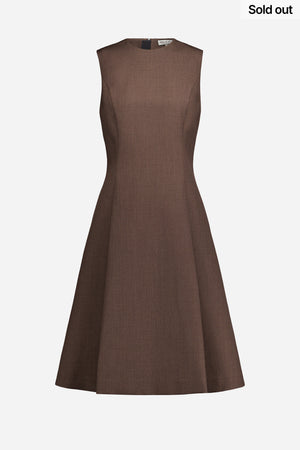 Robe sans manches marron, Chic Fille, taille 38 - Vêtements