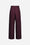 Pleated wool canvas pants