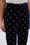 Floral print velvet pants