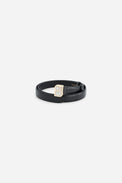 Ceinture en cuir avec boucle logo Paul & Joe